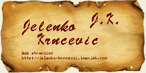 Jelenko Krnčević vizit kartica